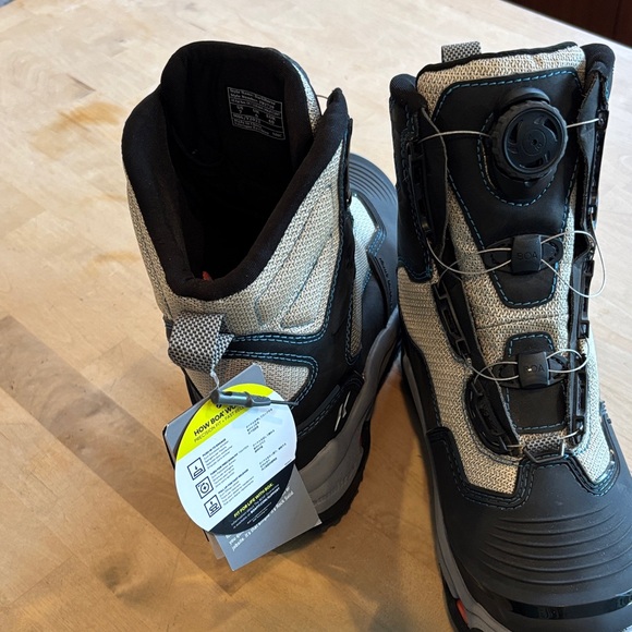 Korkers Women’s  Darkhorse Wading and Fishing Boots Black and Gray - Picture 3 of 13